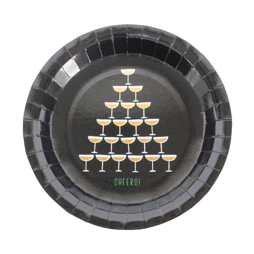 Champagne Tower Party Plates