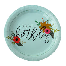 Load image into Gallery viewer, It&#39;s My Birthday Ice Blue Party Plates